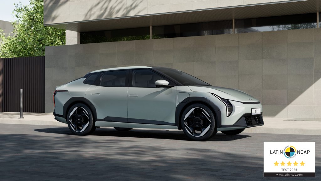 Kia EV4 obtiene la máxima calificación de seguridad en Latin NCAP.