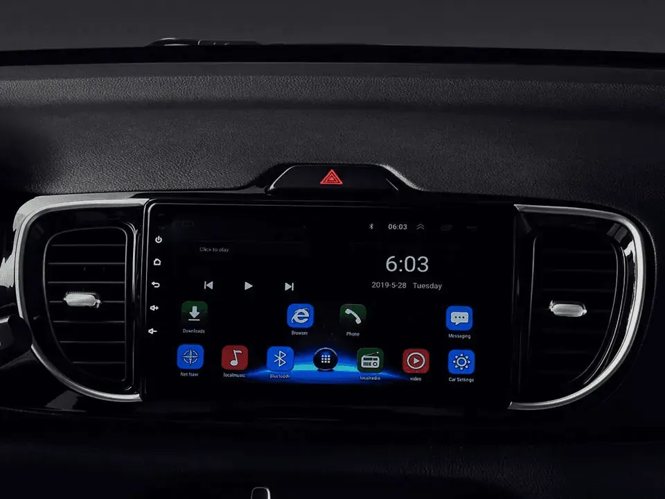 Pantalla táctil <br />
<small>Con pantalla táctil de 9